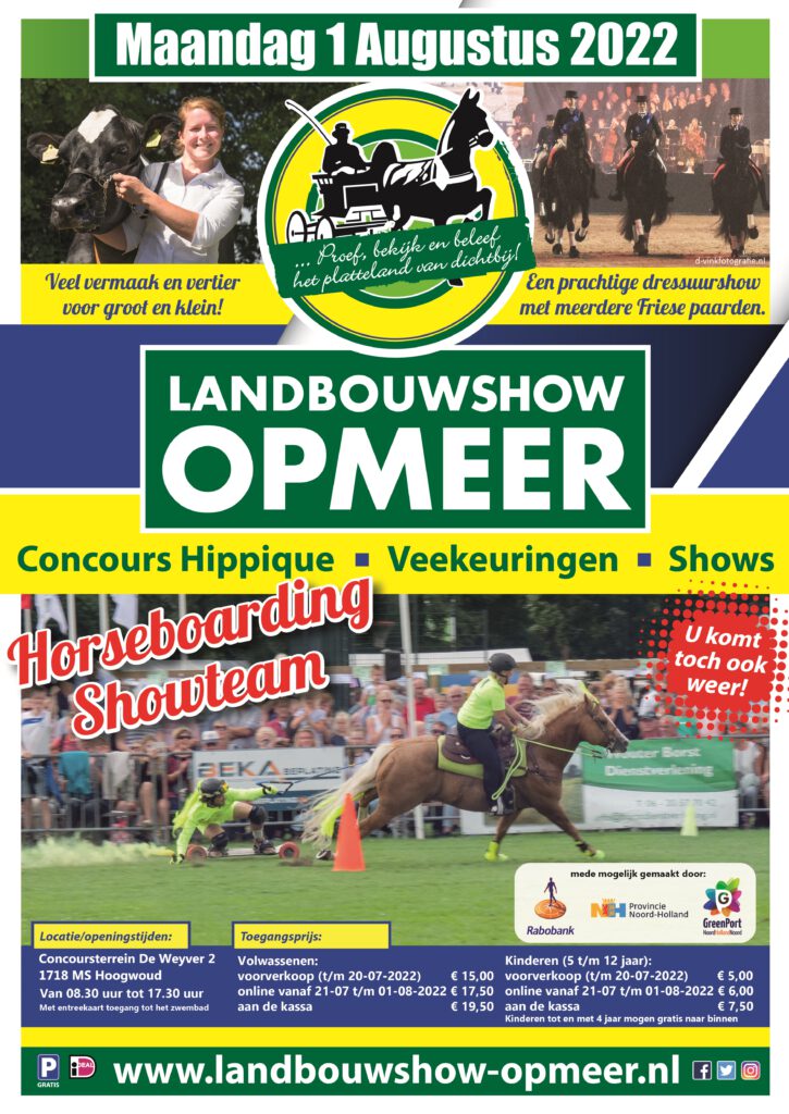 affiche Landbouwshow Opmeer 2022