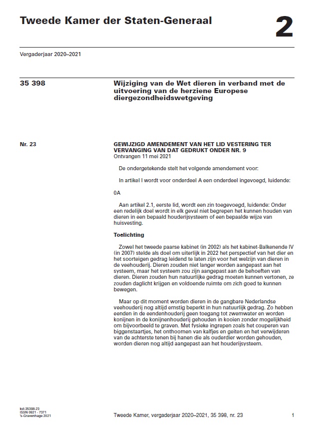 Amendement PvdD stuknr 23